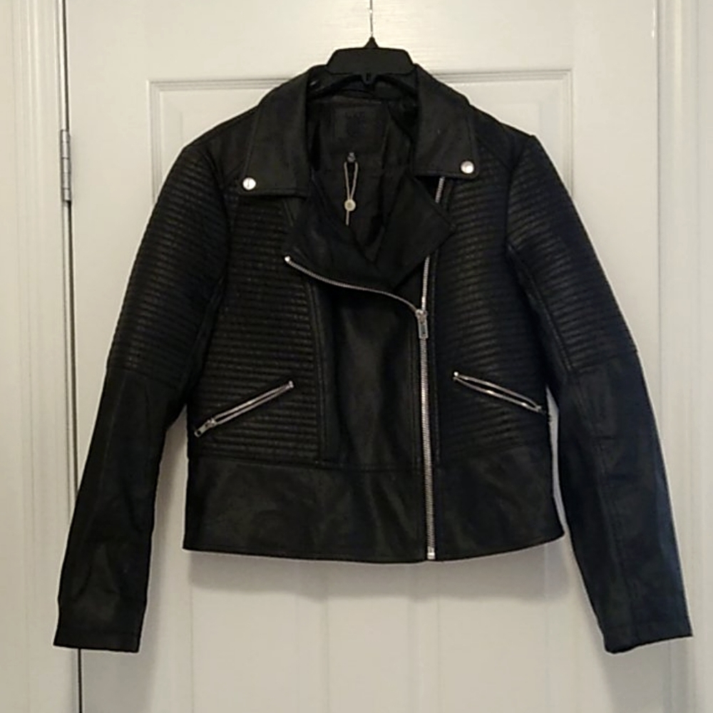 Max Studio nwot faux leather moto jacket